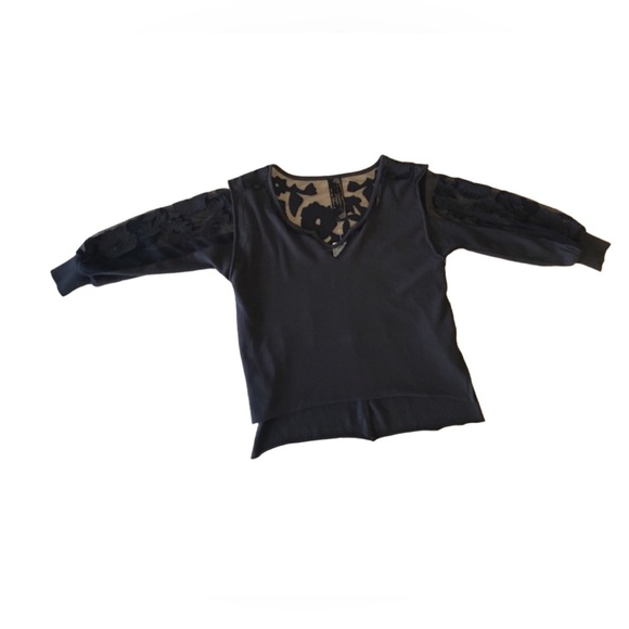 Free People olive colored and lace shirt - Picture 2 of 7